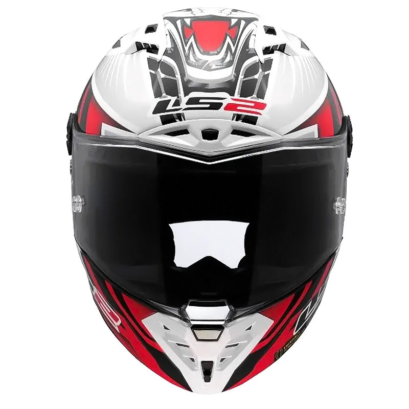 Casco Ls2 Ff85 Thunder Gp Aero Perolari Blanco Rojo