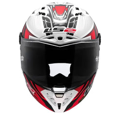 Casco Ls2 Ff85 Thunder Gp Aero Perolari Blanco Rojo
