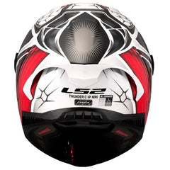Casco Ls2 Ff85 Thunder Gp Aero Perolari Blanco Rojo