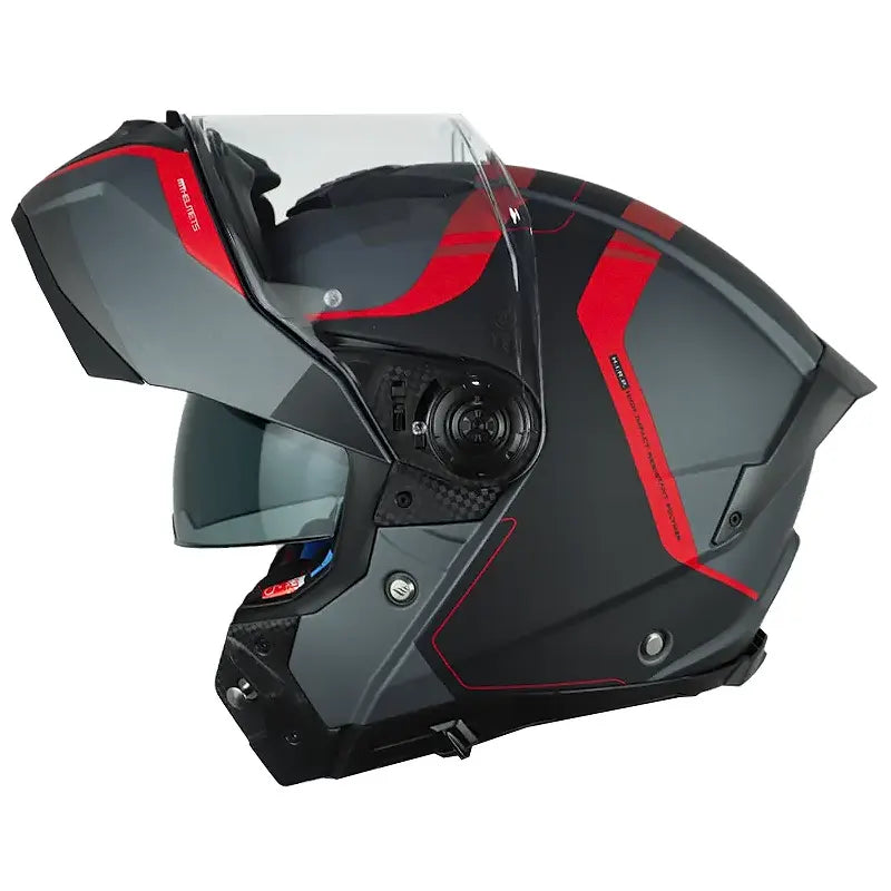 Casco Mt Atom 2Sv Emalla B15 Gris Rojo