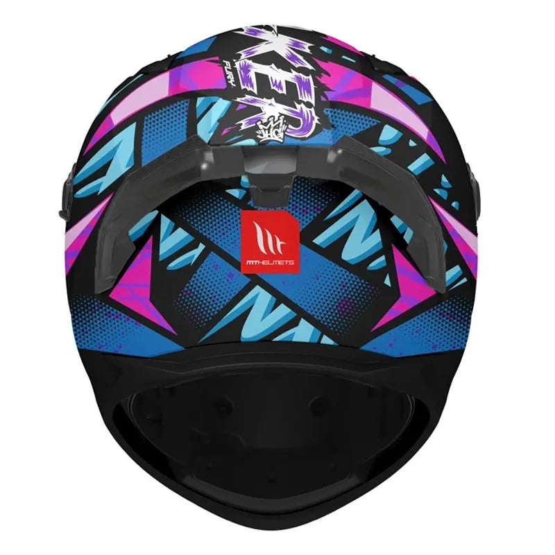 Casco Mt Braker Sv Fury Azul Rosado Brillante