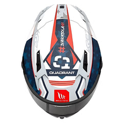 Casco Mt Plus Kre+S Ortola C7 Blanco Azul Rojo