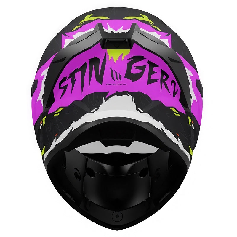 Casco Mt Stinger 2 Ardent C13 Negro Verde Fucsia