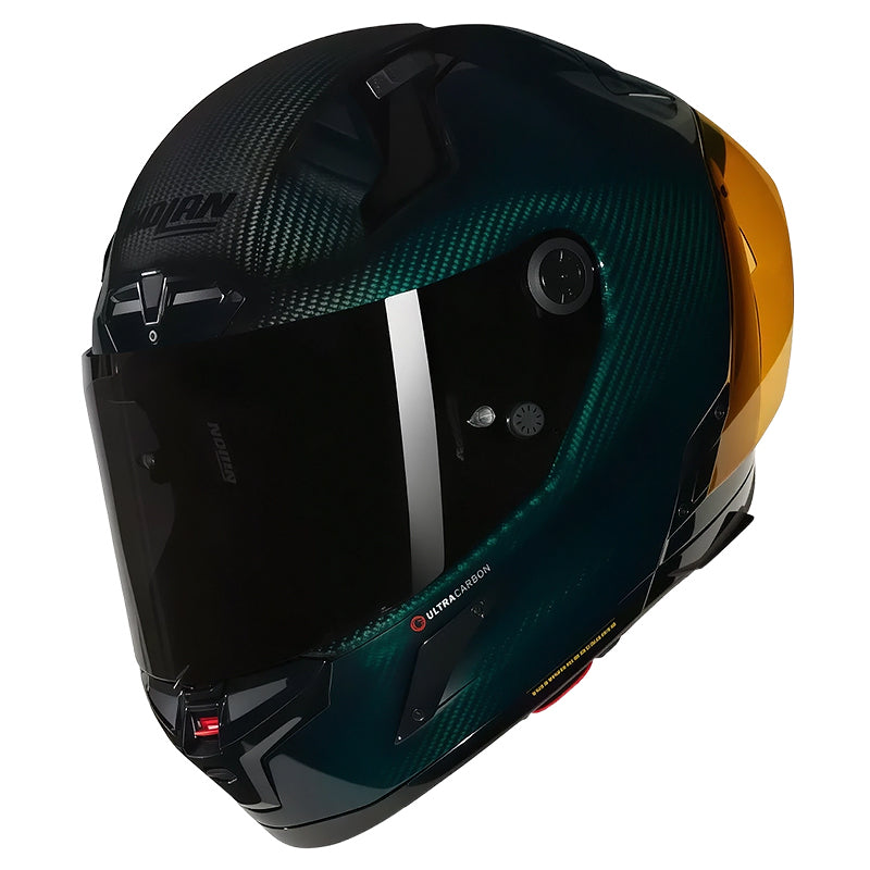 Casco Nolan X-804 Rs Ultra Carb Liquido Camaleon Verde