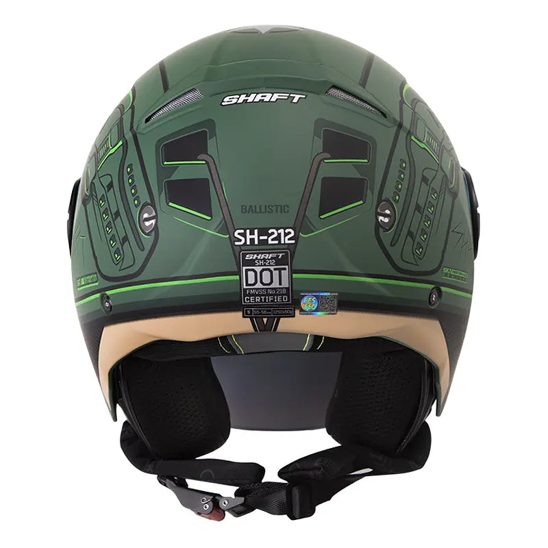 Casco Shaft 212 Ballistic Verde Oscuro Negro