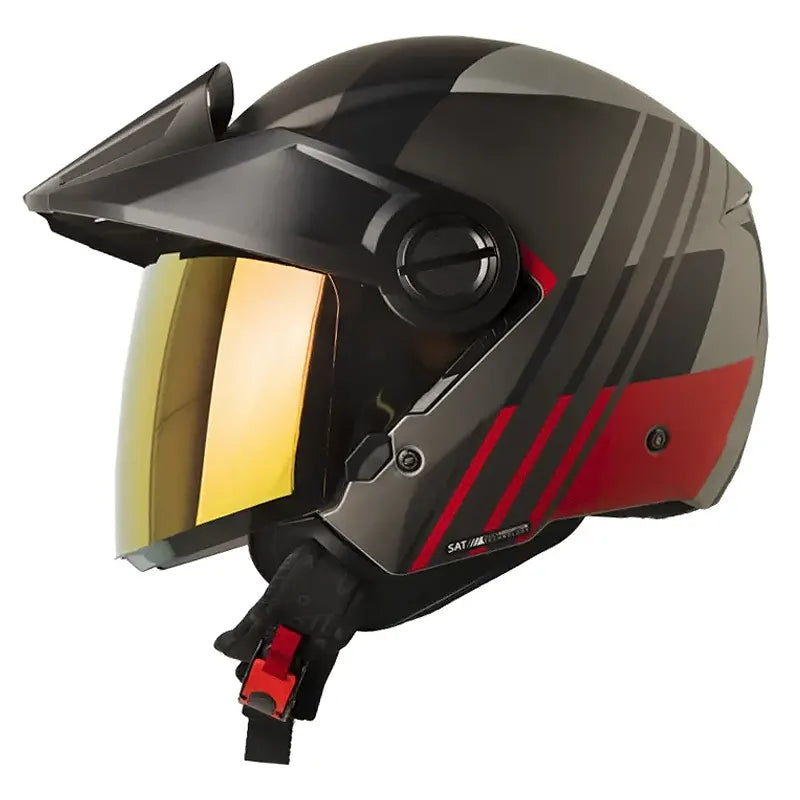 Casco Shaft 212 Guanaby Gris Rojo