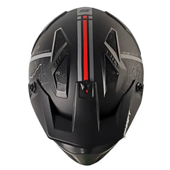 Casco Shaft 225 Pilot Panam Negro Rojo