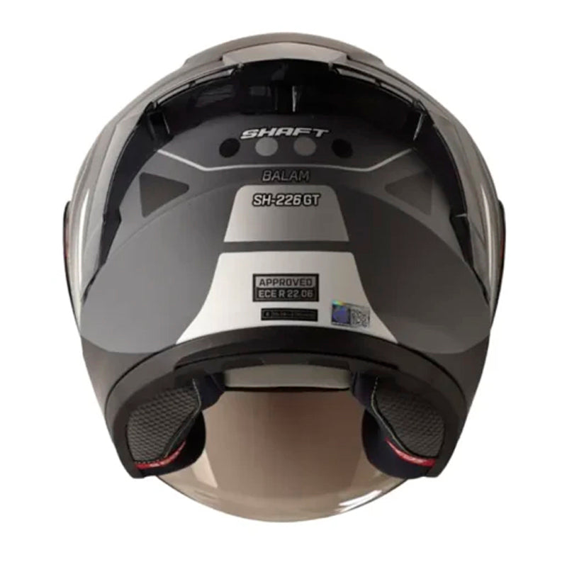 Casco Shaft 226 Gt Balam Gris Oscuro Silver Visor Iridium Silver
