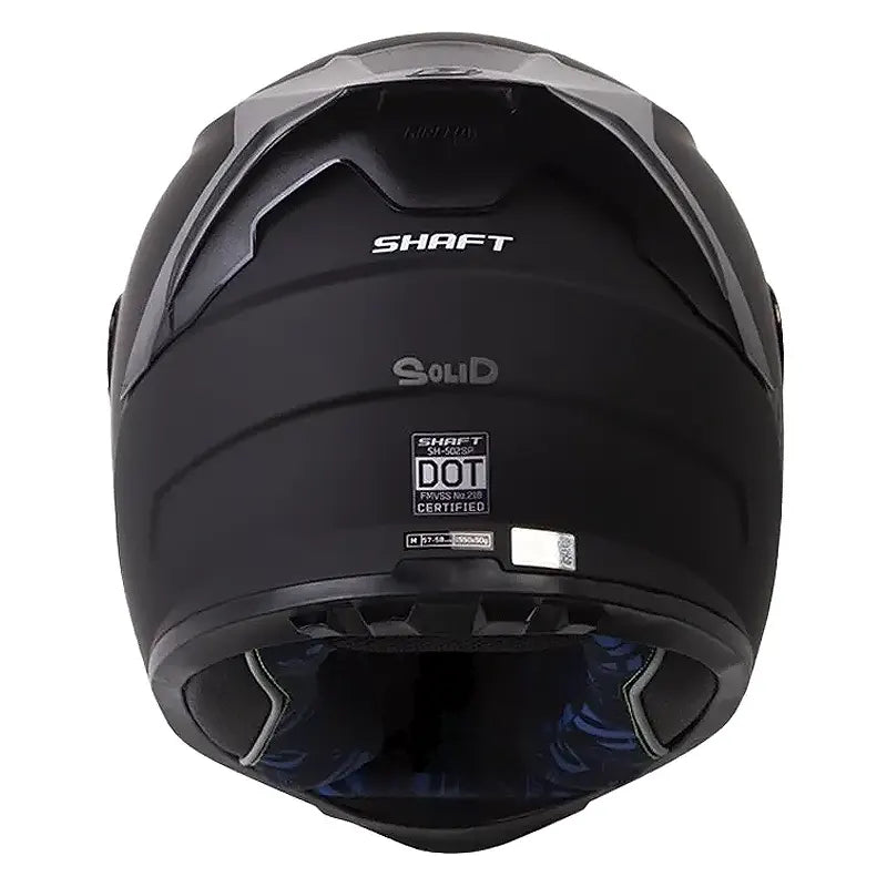 Casco Shaft 502sp Solid Negro Gris Oscuro Mate