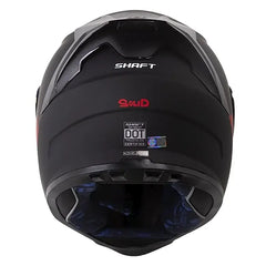 Casco Shaft 502sp Solid Negro Rojo