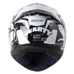 Casco Shaft 522sp Bearty Negro Blanco Visor Iridium Silver
