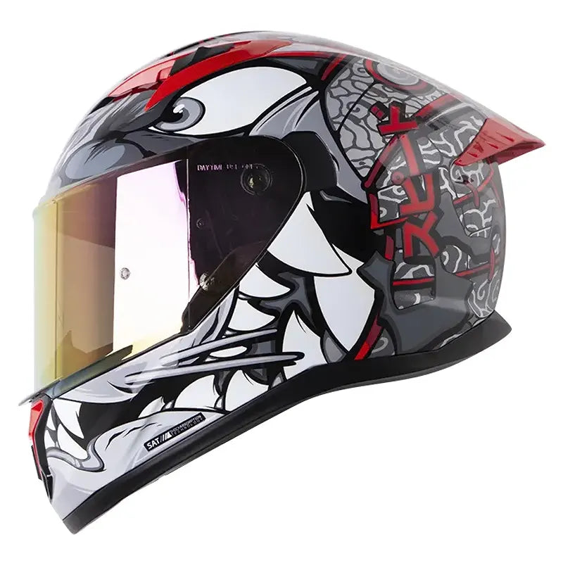Casco Shaft 522sp Viserion Negro Brillante Gris