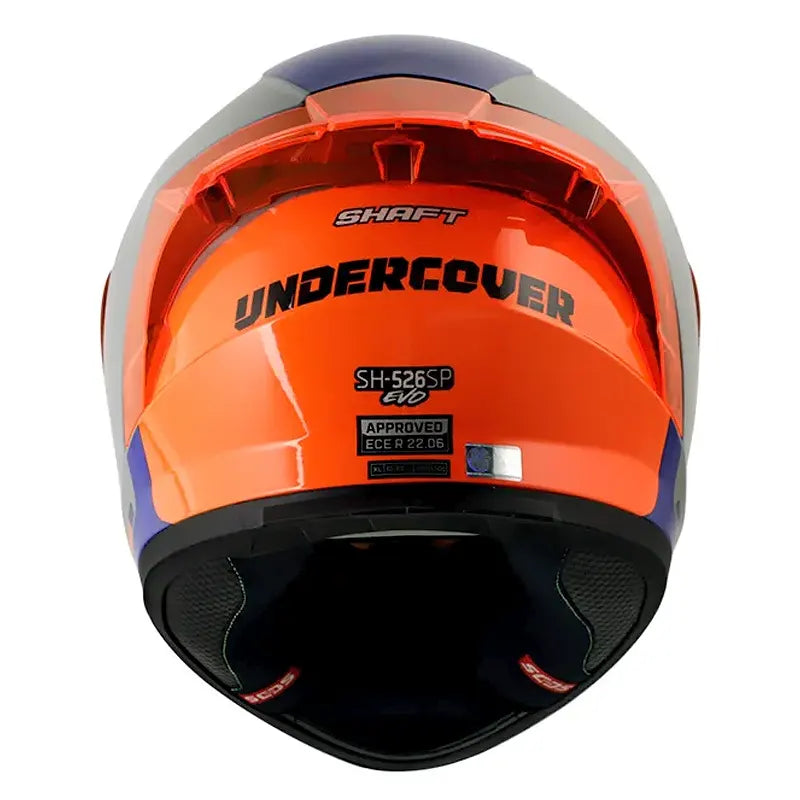 Casco Shaft 526sp Evo Undercove Gris Brillante Azul