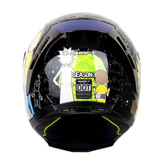 Casco Shaft 562 R_Season 3 Negro Full Color Visor Iridium Azul
