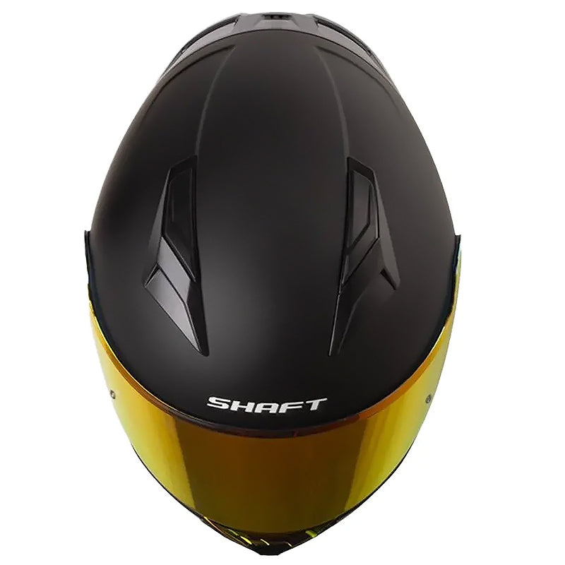 Casco Shaft 582Sp Evo Solid Negro Rojo Visor Revo Rojo