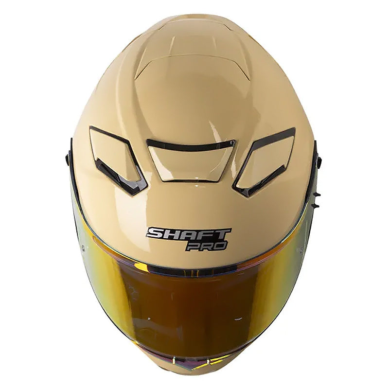 Casco Shaft Pro 606Sp Solid Beige Blanco