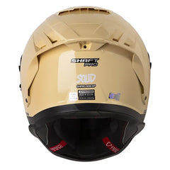 Casco Shaft Pro 606Sp Solid Beige Blanco