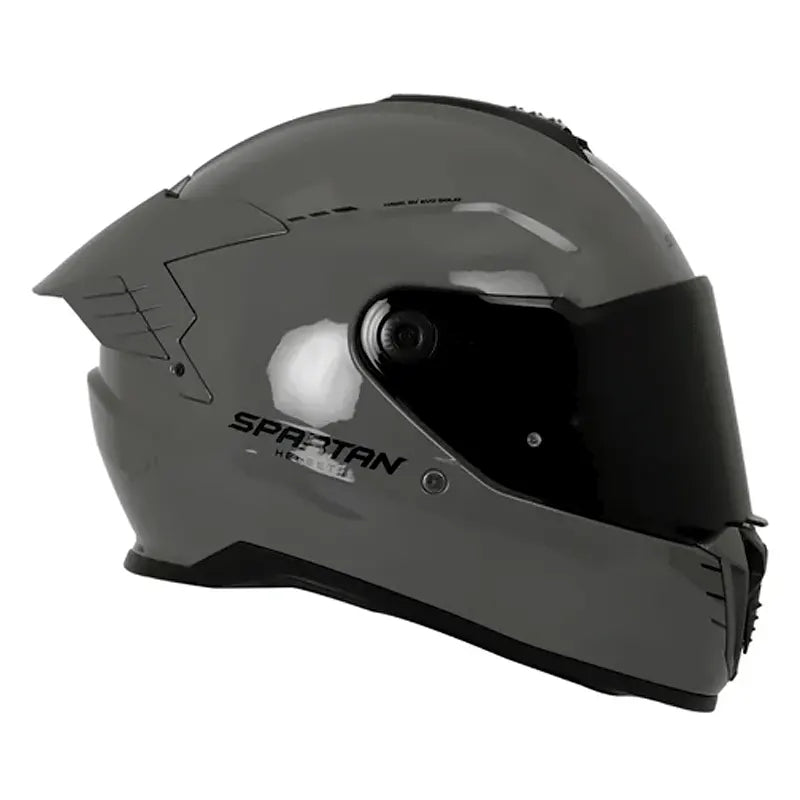 Casco Spartan Hawk Solid Gris Brillante