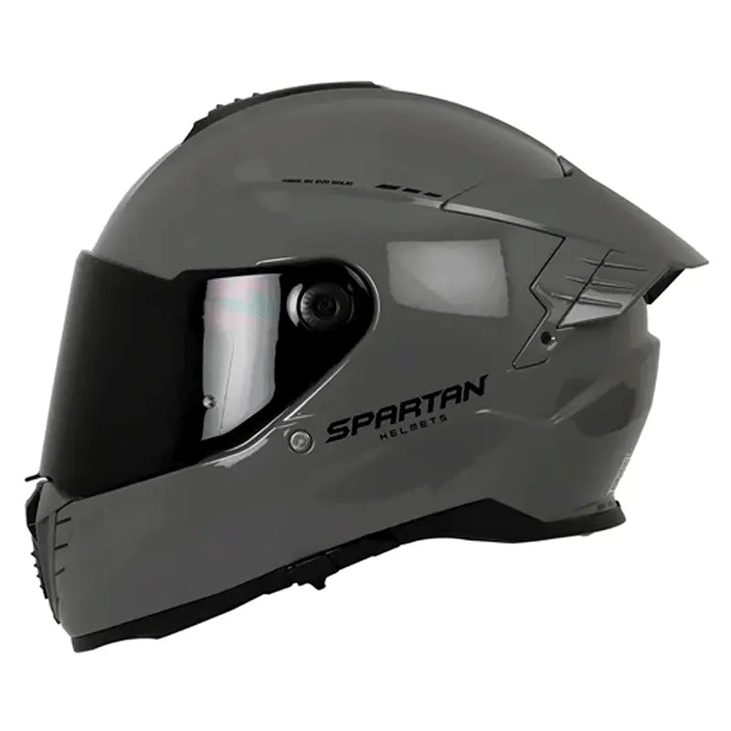 Casco Spartan Hawk Solid Gris Brillante