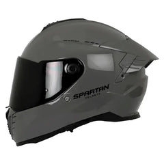 Casco Spartan Hawk Solid Gris Brillante