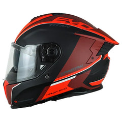 Casco Spartan Hawk Sv Titan Negro Mate Rojo