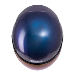 Casco Tech T10 Solid Camaleon Visor Iridium Azul