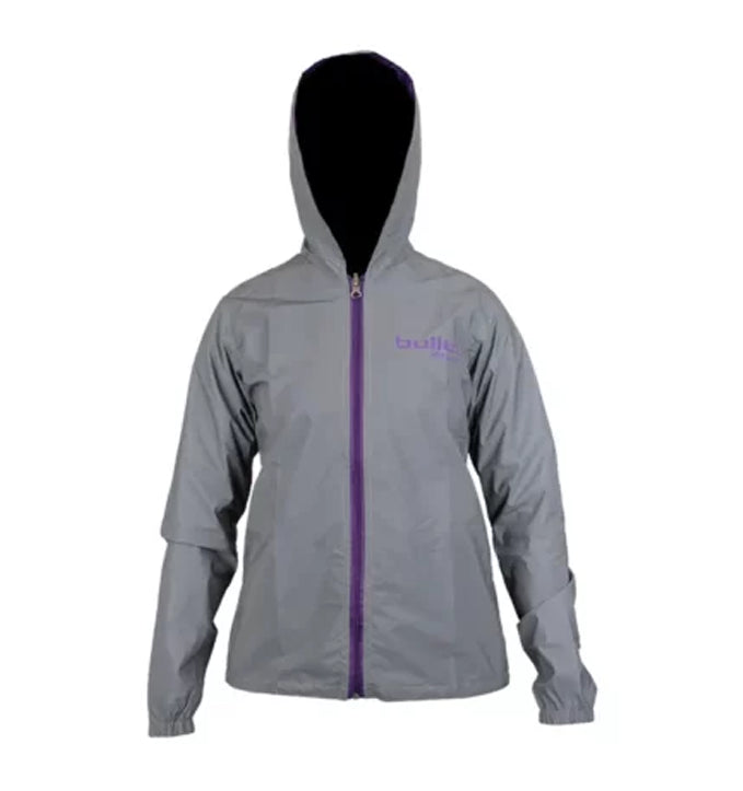 Chaqueta Bullet Doble Faz Fem Negro Morado