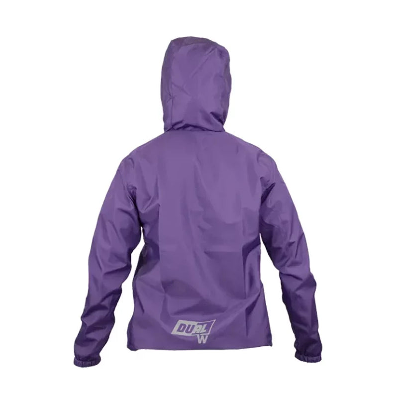 Chaqueta Bullet Doble Faz Fem Negro Morado