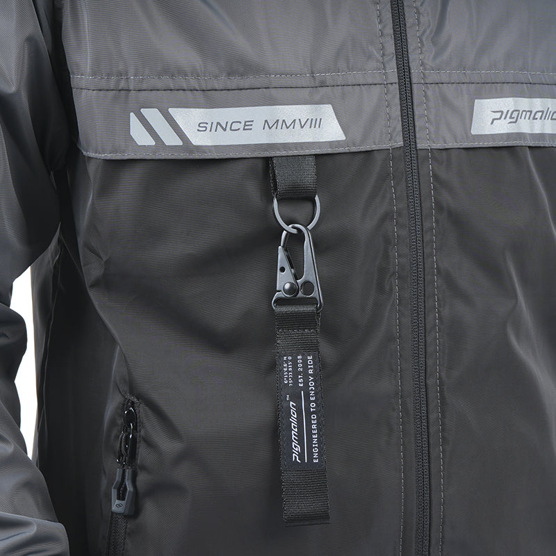 Cortaviento Pigmalion Euro Gris Negro Mas