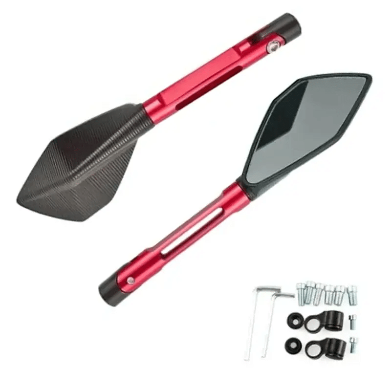 Espejo Rizoma 5 Puntas Rojo