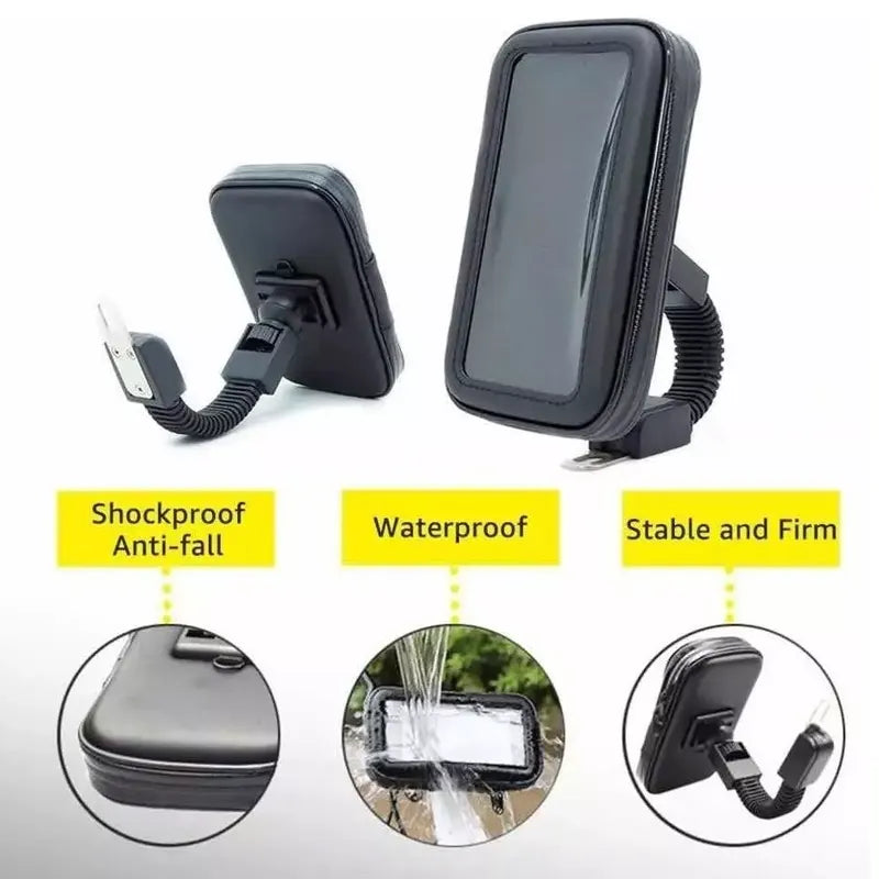 Estuche Porta Celular Moto Espejo XL