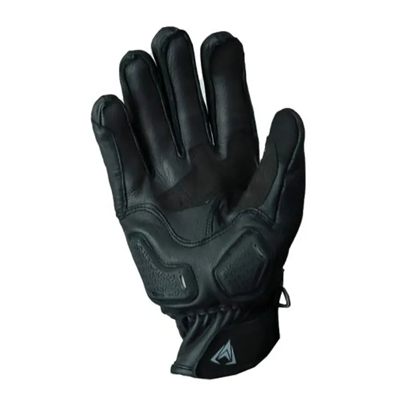 Guantes Giacomo En Cuero Street Race Negro Gris