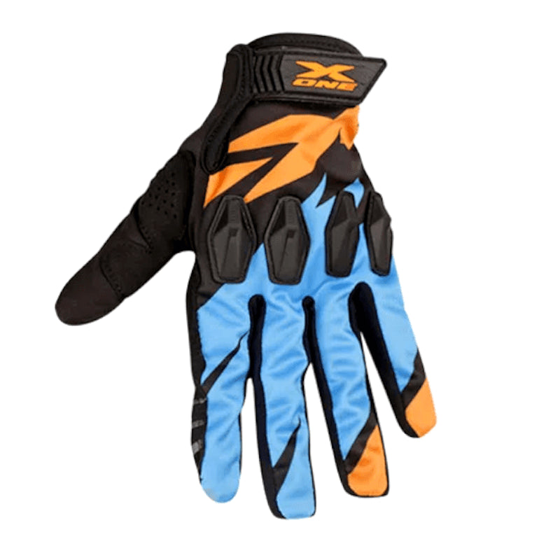 Guantes X_One X-10 Rider Naranja Azul Navy