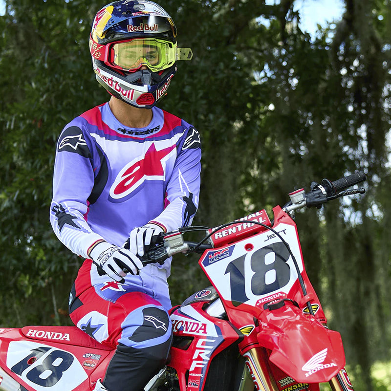 Jersey Alpinestars Fluid Wurx Morado Rojo
