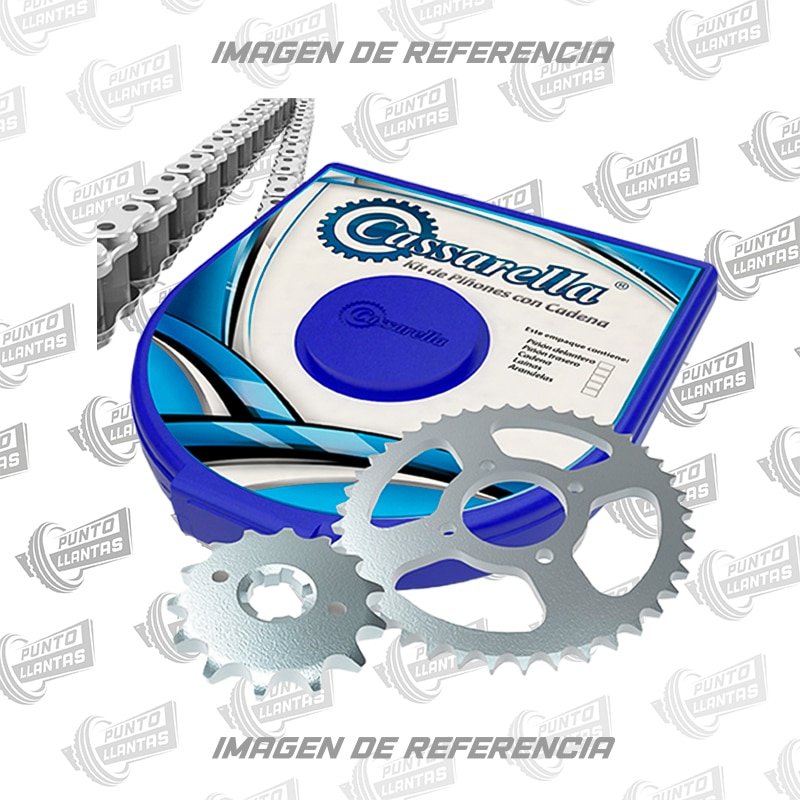 Kit De Arrastre Cassarella Rx 115 4H 428--110-C Cadena Niq
