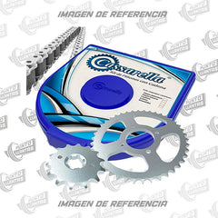 Kit De Arrastre Cassarella Rx 115 4H 428--110-C Cadena Niq